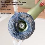 Extended Handle Ergonomic Dishwashing Brush with Soap Dispenser, Replaceable Head for Easy Cleaning of Pots, Pans & Sinks - Essential Kitchen Tool Julia M LifeStyles