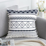 Bohemian Elegance Plush Throw Pillow Cover 30x50cm & 45x45cm