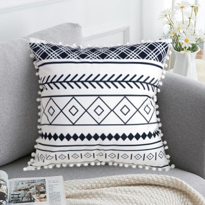 Bohemian Elegance Plush Throw Pillow Cover 30x50cm & 45x45cm