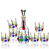 Painted Crystal Glass Liquor Glass Set - High-grade Wine Set