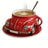 [Vintage Racing Car Mug] Vintage Red Racing Car Mug - Large Capacity Glass Coffee Cup with Front Windshield Design, Automotive Decor Cup for Home, Office, Cafe - Gift for Car Lovers (Sturdy Drinkware, Unique, Novelty) Julia M LifeStyles