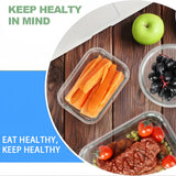 24pcs (12 Containers 12 Lids) Glass Food Storage Containers with Lids, Meal Prep, Pantry Kitchen Lunch Storage Containers, Leak Proof, Sealed Glass Lunch Box for Microwave, Oven, Fridge And Dishwasher Julia M LifeStyles