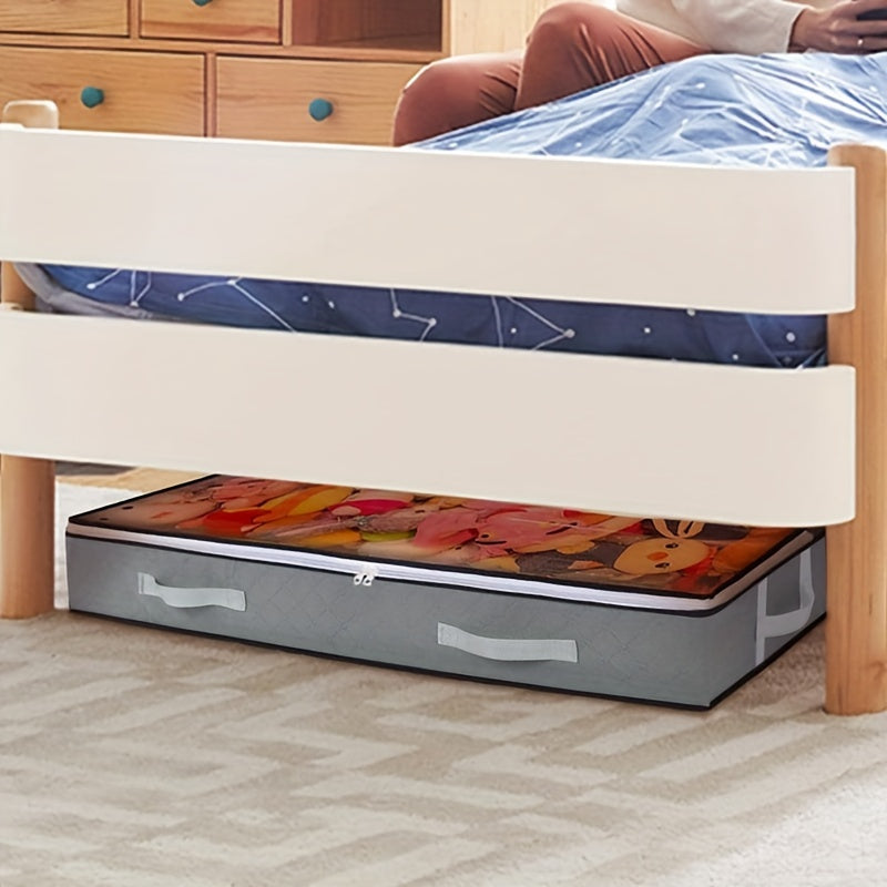 [Durable Storage Box] Durable Under-Bed Storage Box with Flip-Top Lid | Multi-Purpose Space-Saving Design, Dust-Resistant Contemporary Bedside Storage Solution, Bedroom Organizers And Storage, Home Organization, Sleek Design, Julia M LifeStyles