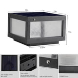 12-Inch Black Solar Powered LED Post Cap Light - Elegant Modern Outdoor Lighting Solution