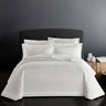 Opulent 3Pcs Cotton Coverlet Embossed Reversible Set