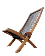 folding roping wood chair