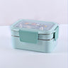 1pc Programmable Stainless Steel Lunch Box with Grids, Leakproof Bento Container, Dishwasher Safe, Rectangle Food Storage for Office, School, Canteen, Home Kitchen - No Electricity Needed,Back to School Julia M LifeStyles