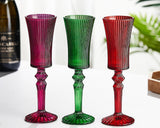Mild Luxury Retro 140ml Striped Glass Goblet