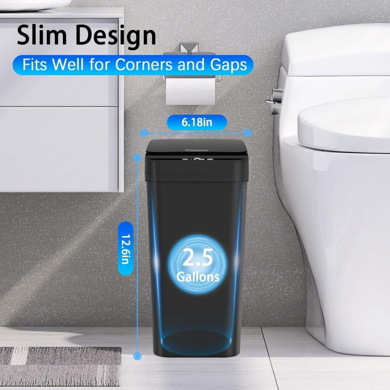 12L Touchless Smart Sensor Trash Bin – Sleek Odorless Bathroom & Kitchen Waste Solution