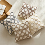 Luxury Honeycomb Tufted Cushion Cover – Textured Decorative Pillow Case