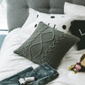 Home Soft Pillow Case in Rich Turmeric & Coffee Tones – 45x45 cm