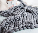 Nordic Thick Wool Hand-Woven Luxury Blanket