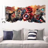 European Style 3D Wall Hole Stickers - Avengers Home Decor Julia M Home & Kitchen