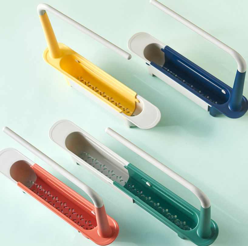 Retractable Kitchen Water Rack & Vegetable Drain Basket Julia M Home & Kitchen