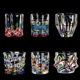 Painted Crystal Glass Liquor Glass Set - High-grade Wine Set