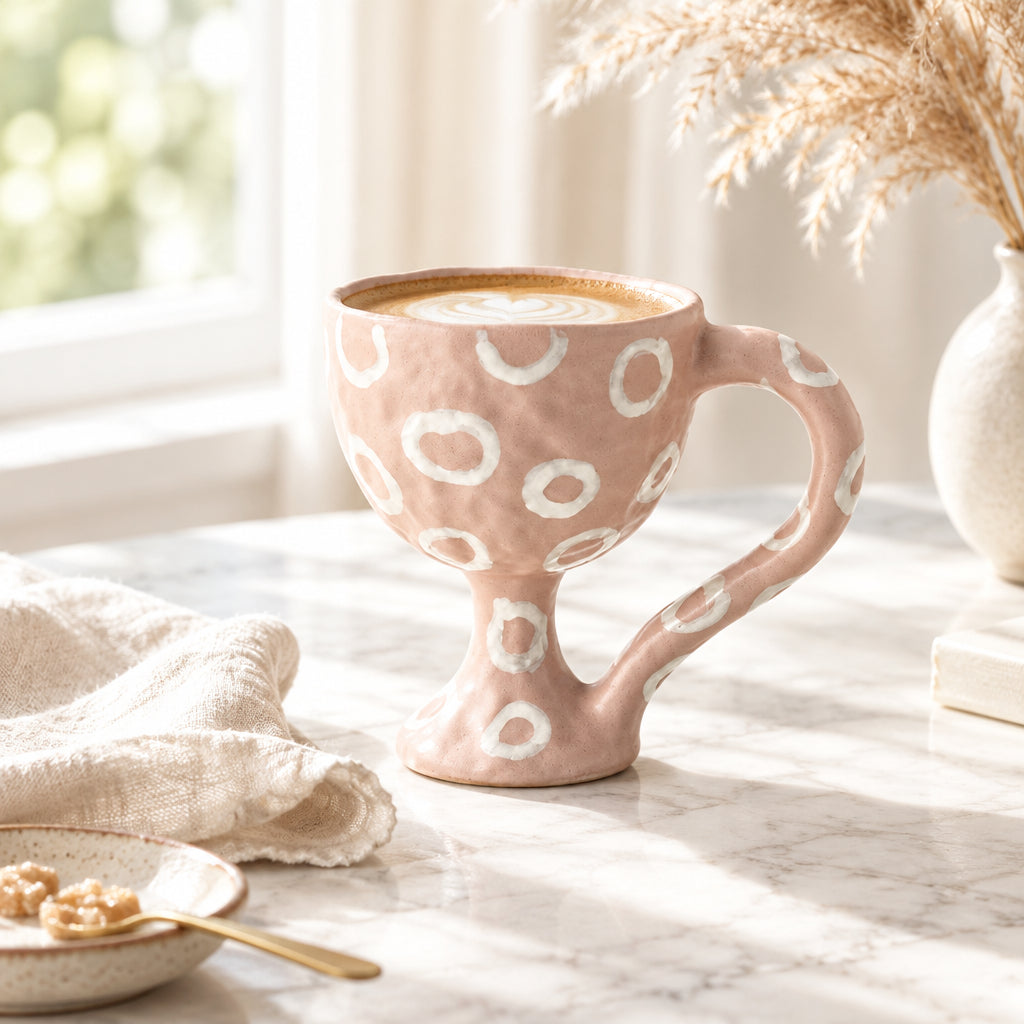 Miro Patterned Porcelain Goblet