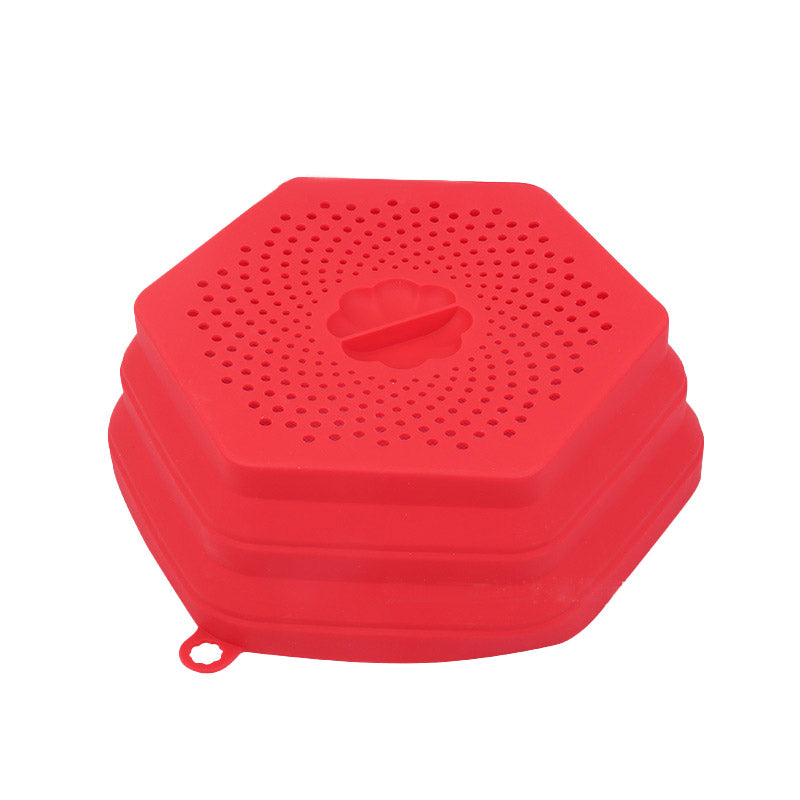 Microwave Oven Anti Spluttering Lid Collapsible Silicone Microwave Food Cover with Plate Microwave Cover lids - Julia M LifeStyles