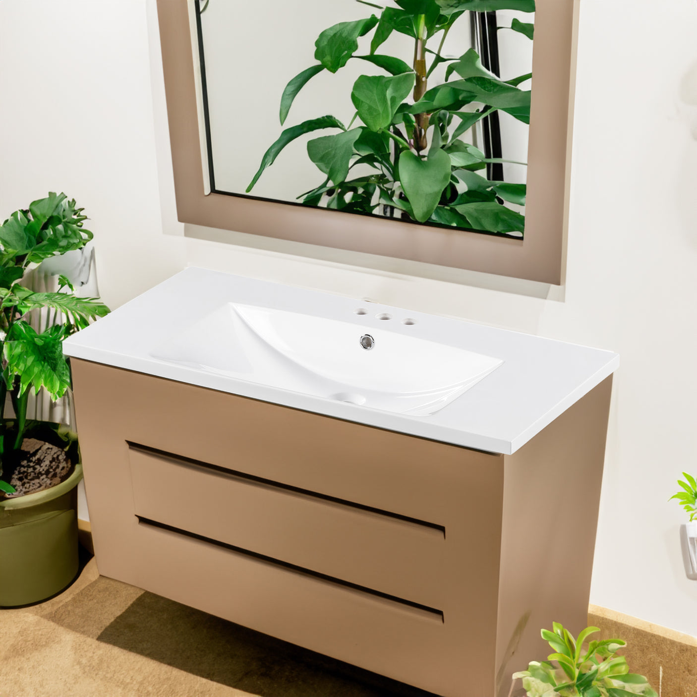 [Sink Only] 36-inch Resin Sink-Resin - Julia M LifeStyles
