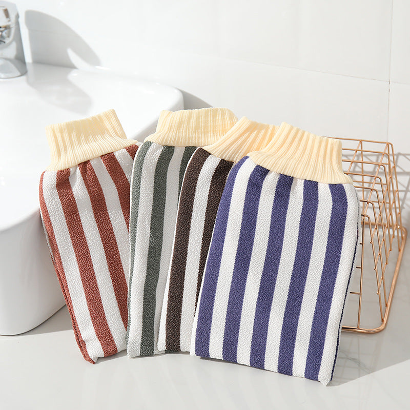 Thickened Bath Towel Household Adult Gloves Bath Towel Rubbing Mud To Remove Dead Skin Scrub Double-Sided Rubbing Back Pain Julia M Home & Kitchen