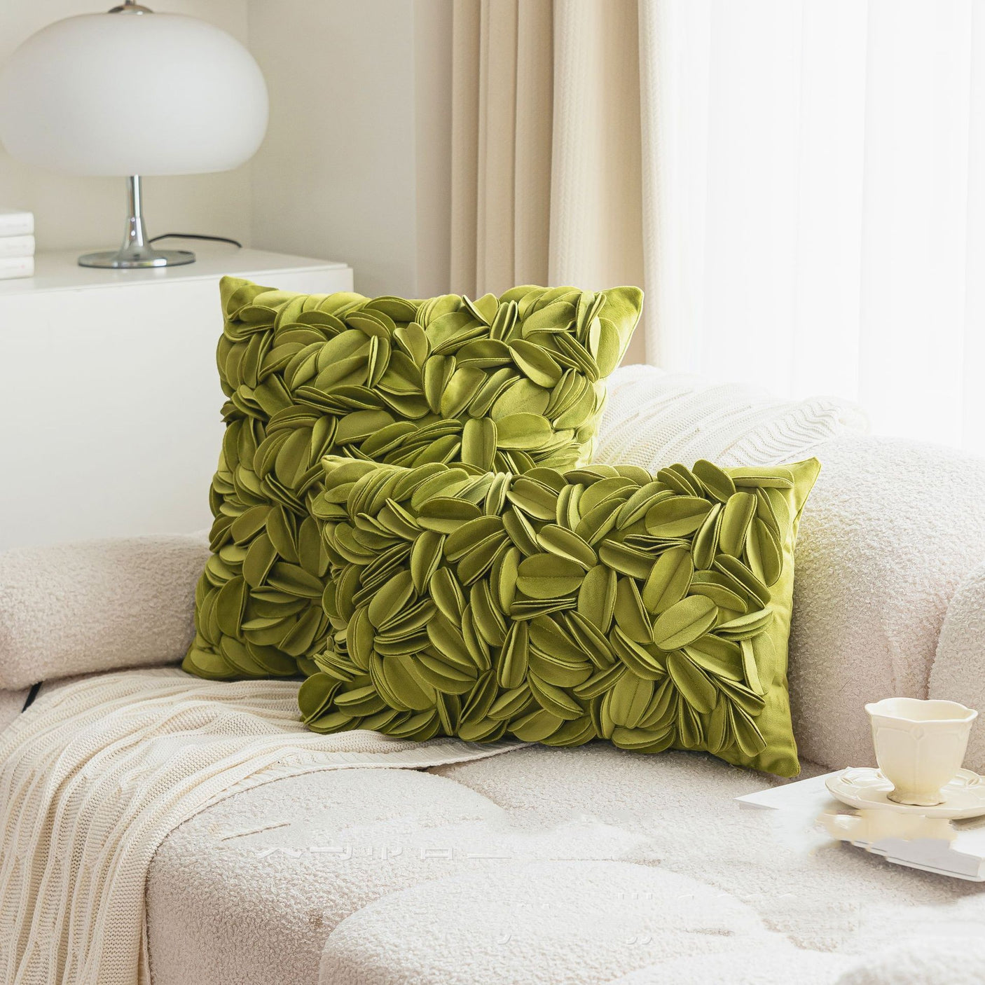 Ins Style Luxurious Dutch Velvet Handmade Pillowcase Cover 45x45cm / 30x50cm