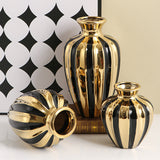 Light luxury ceramic jars creative living room vases flower arrangements ceramic jars dining table decorations handicrafts