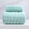 Wide Stripe Dark Stripe Coral Velvet Printing Towels Suit
