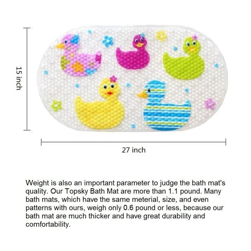 39*69cm  Bathroom Non-slip Mats Thick PVC Shower Toilet Mats  Bath Mat Julia M Home & Kitchen