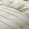 Light Beige Pleated Foreign Trade Quilt Three-piece Suit