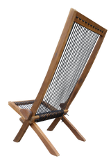 folding roping wood chair