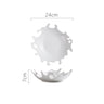 Pure White Creative Vegetable Bowl Salad Bowl Ceramic Bowl Plate Tableware Household Good-Looking Bowl Fruit Bowl Soup Noodle Dessert Bowl