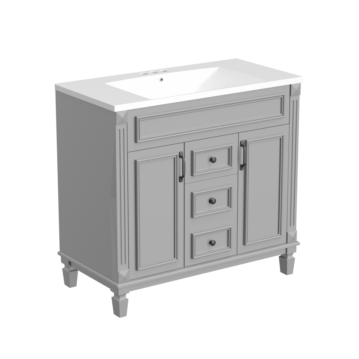 36'' Bathroom Vanity with Top Sink