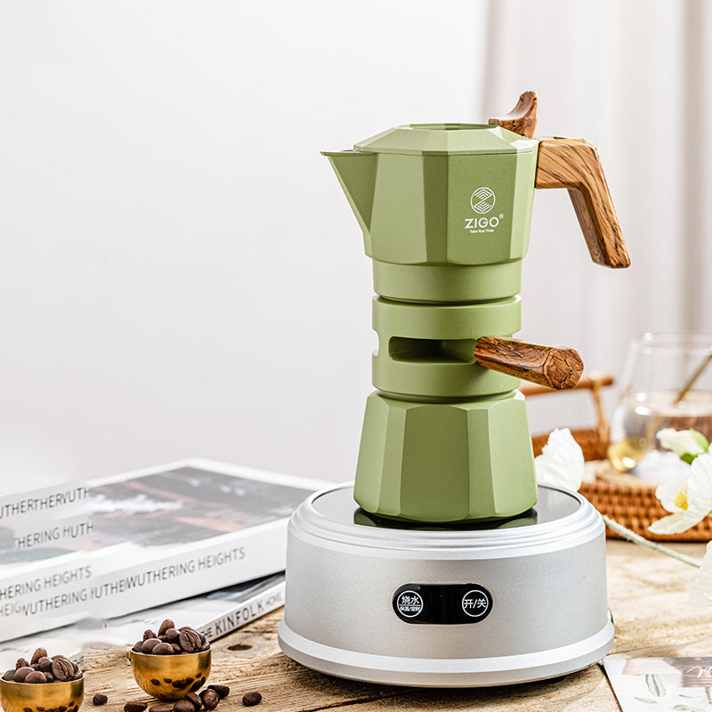 Cardpot double-valve 2-cup extraction concentrated temperature-control coffee pot