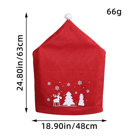 Christmas Bell Chair Cover Snowman Chair Cover Restaurant Bar Table Decoration