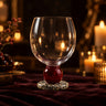 Orba Sculptural Glass Goblet