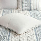 Imani Full/Queen Cotton Printed Duvet Cover Set With Chenille