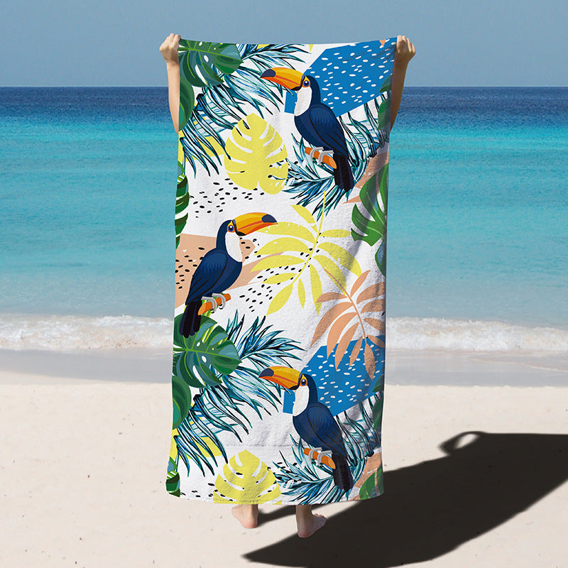 Luxury Quick-Dry Microfiber Swim Towel in Vibrant Colors