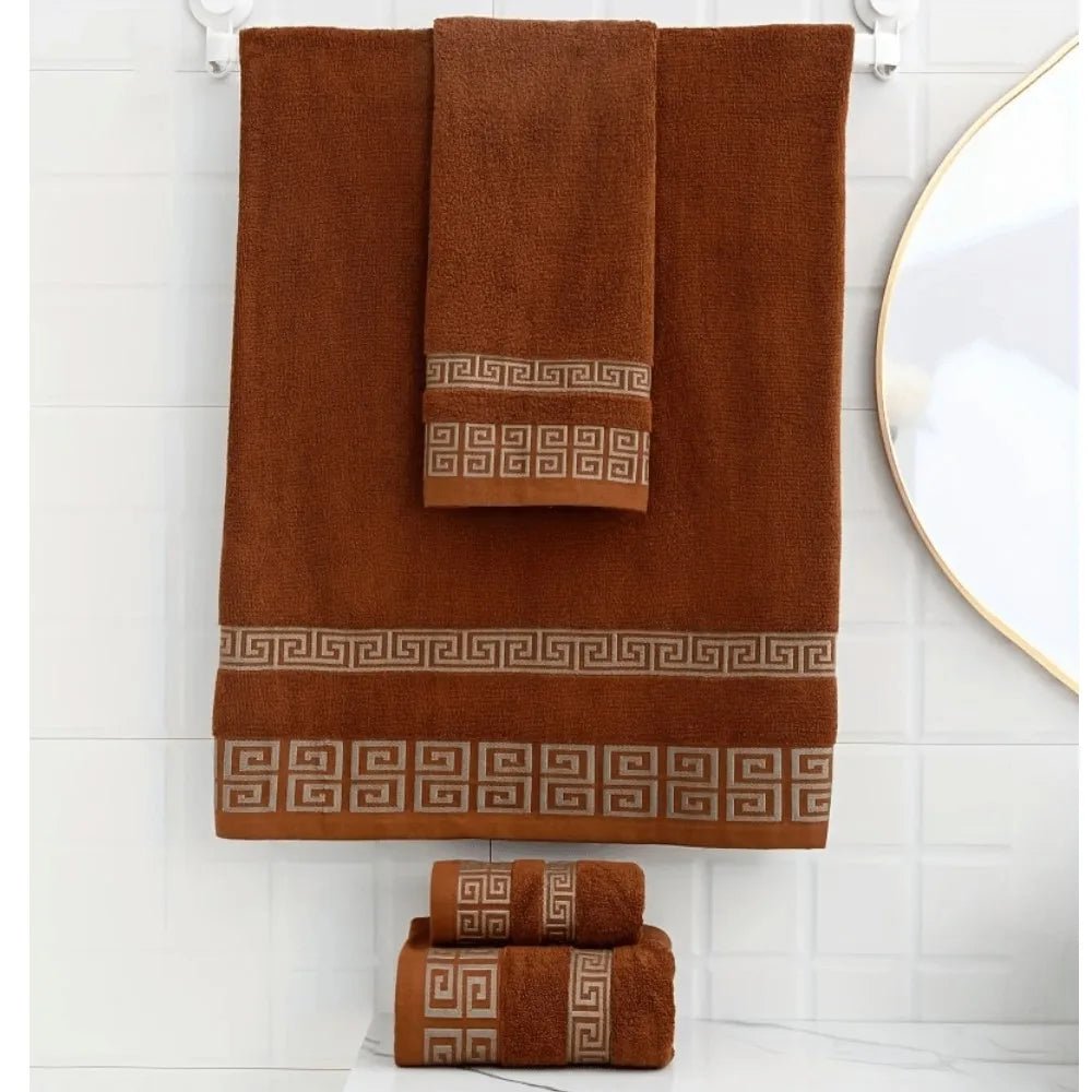 2PCS Green Bath Towels Set - Julia M LifeStyles