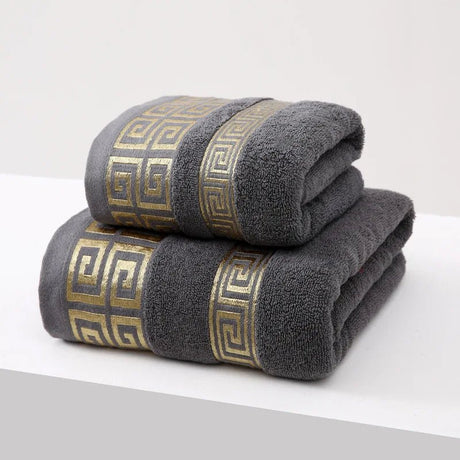 2PCS Green Bath Towels Set - Julia M LifeStyles