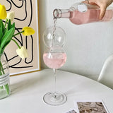 Creative Ins Style Height Crystal Champagne Glass Cocktail Glass Goblet 3D Rose Valentine Party Sparkling Wine Cup