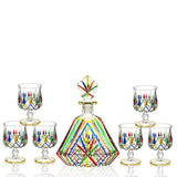 Painted Crystal Glass Liquor Glass Set - High-grade Wine Set