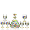 Painted Crystal Glass Liquor Glass Set - High-grade Wine Set