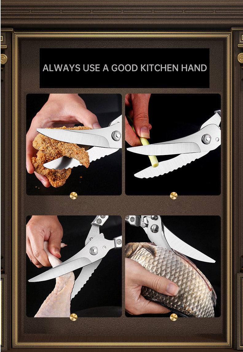 Chicken Bone Scissors Food Scissors Cooked Chicken Goose Duck Barbecue Scissors Home Kitchen Outdoor Scissors Barbecue Scissors - Julia M LifeStyles