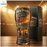 Colored glass bottle beer glass