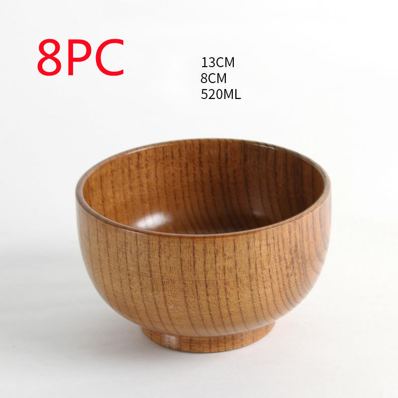 Elegantly Crafted Japanese Jujube Wooden Bowl