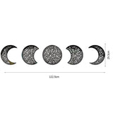European Style 3D Stereoscopic Moon Phase Acrylic Mirror Wall Sticker