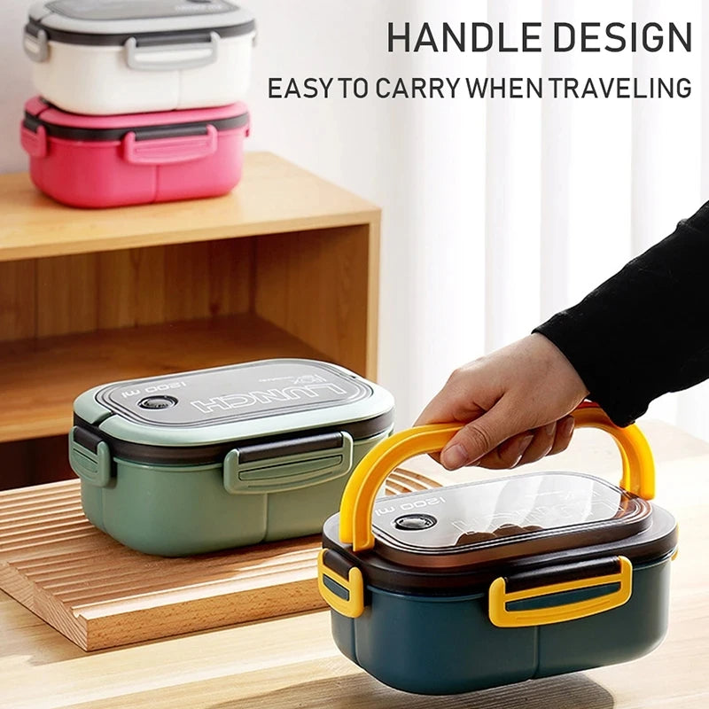 Lunch Box For Kids Compartments Microwae Bento Lunchbox Children Kid School Outdoor Camping Picnic Food Container Portable - Julia M LifeStyles