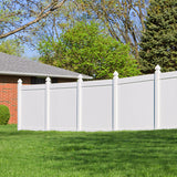Privacy Fence Panels 6ft.H x 6ft.W WHITE Vinyl Full set of 2 Pcs