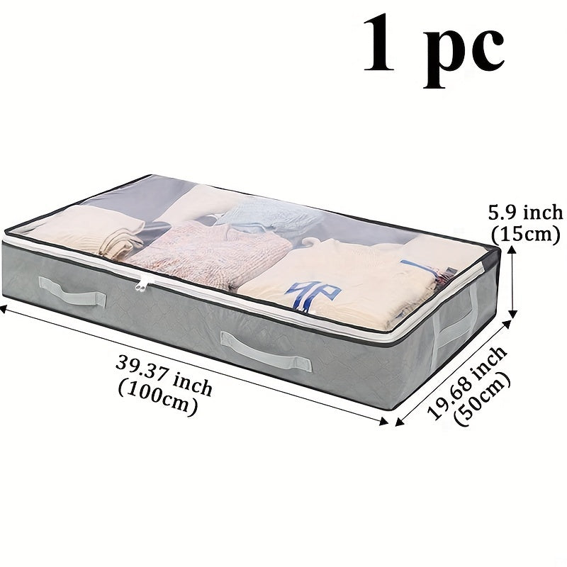 [Durable Storage Box] Durable Under-Bed Storage Box with Flip-Top Lid | Multi-Purpose Space-Saving Design, Dust-Resistant Contemporary Bedside Storage Solution, Bedroom Organizers And Storage, Home Organization, Sleek Design, Julia M LifeStyles
