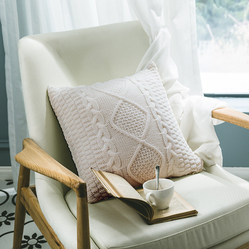 Home Soft Pillow Case in Rich Turmeric & Coffee Tones – 45x45 cm