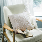 Home Soft Pillow Case in Rich Turmeric & Coffee Tones – 45x45 cm